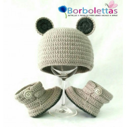 Conjunto Merino con Gorro...